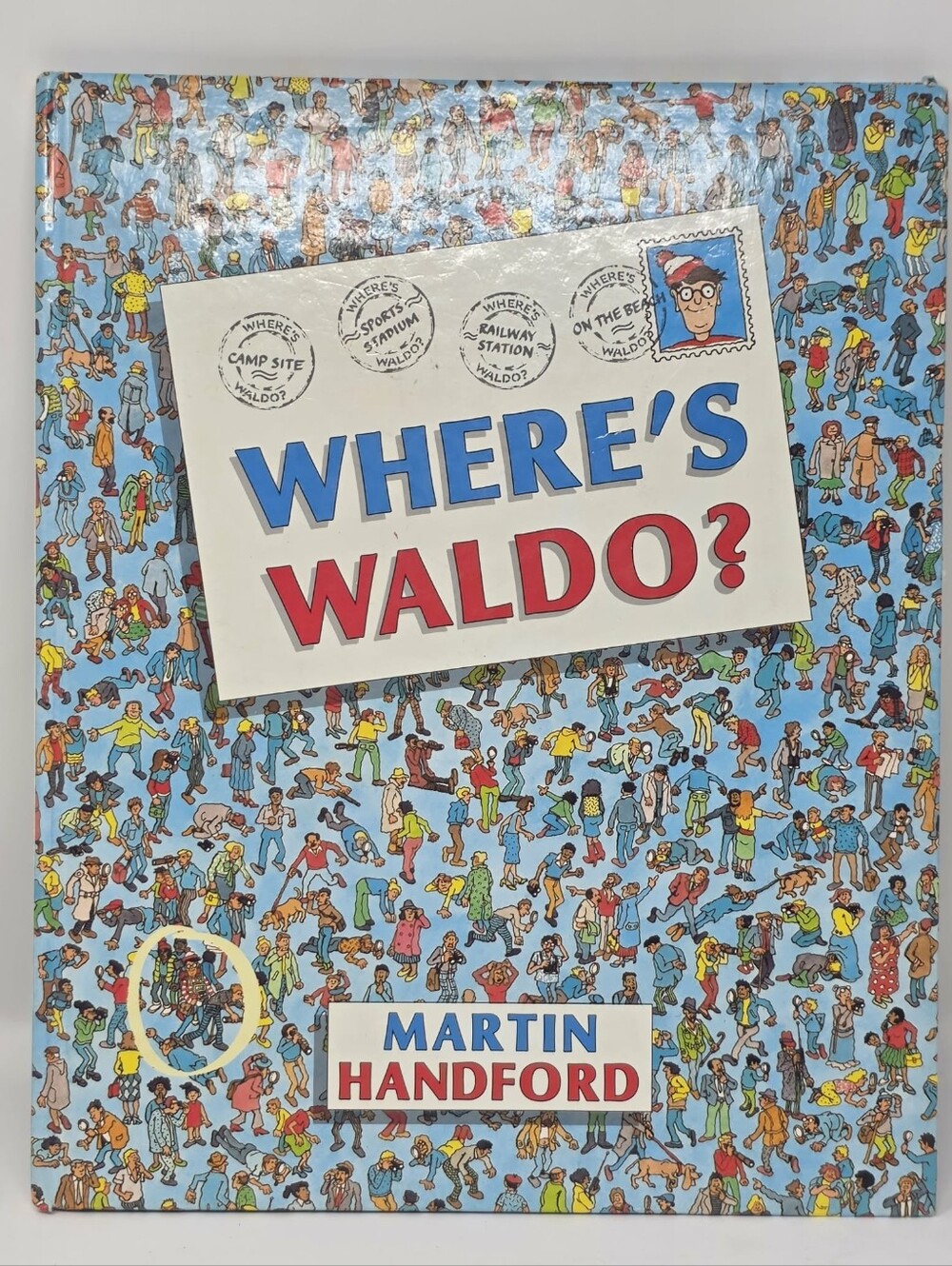 Vintage 1987 Wheres Waldo Hardcover Book First US Edition 11th Printing